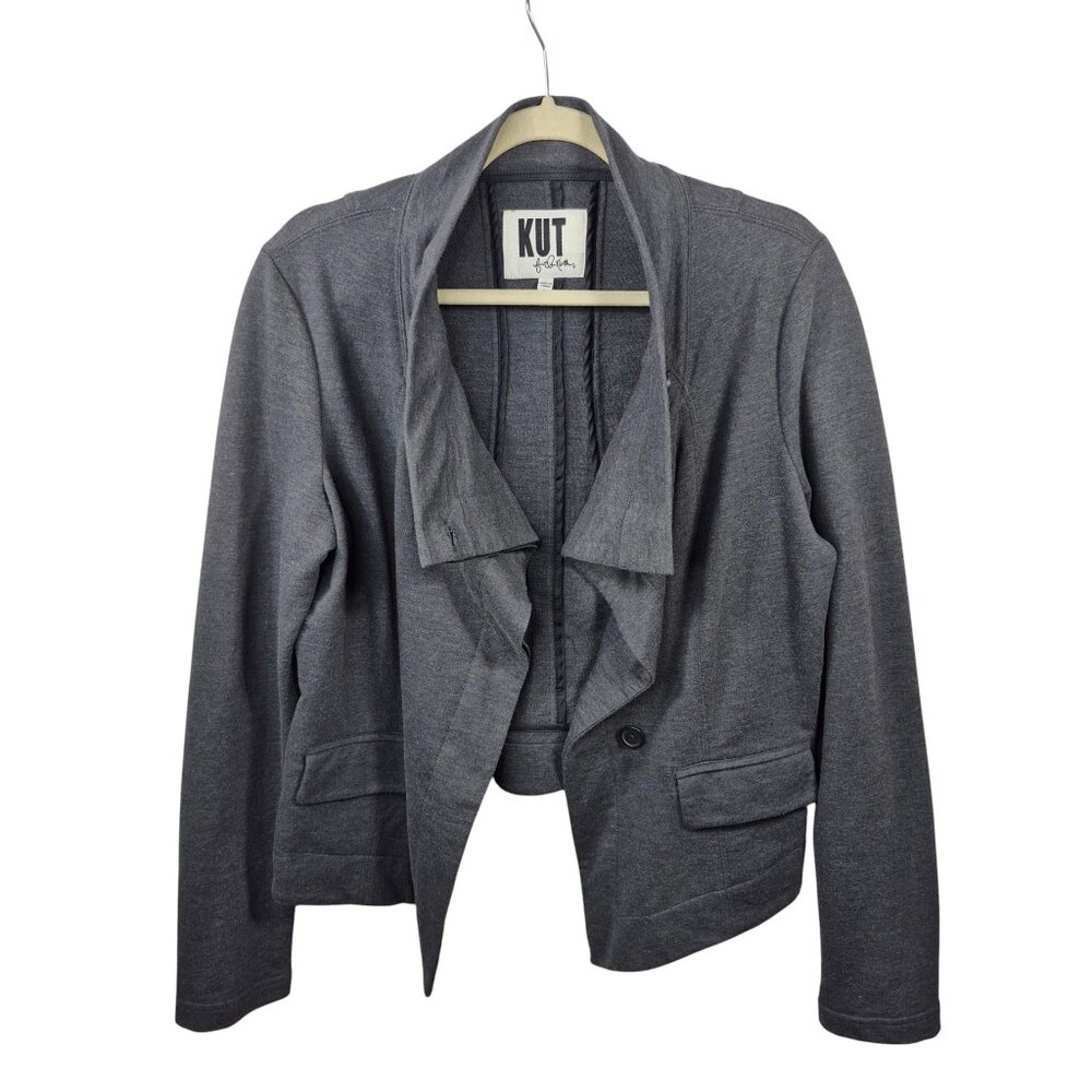 Kut From The Kloth Jacket Womens Motorcycle Jacket Full Zip L Long Sleeve Biker